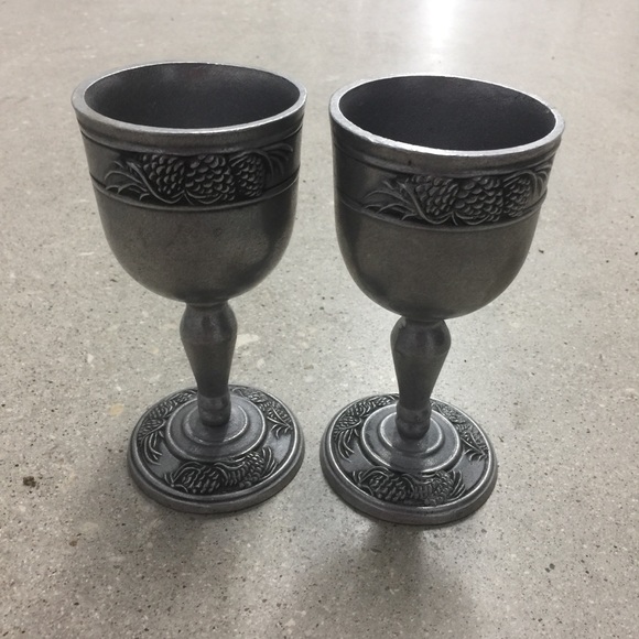 Other - Vintage Carson Statesmetal Pine Ridge Goblets
